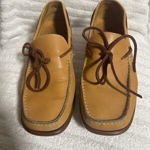 D Lepori Driver Moc 6 Made in Italy Men's Tan Leather Moccasins Size 41 US 8